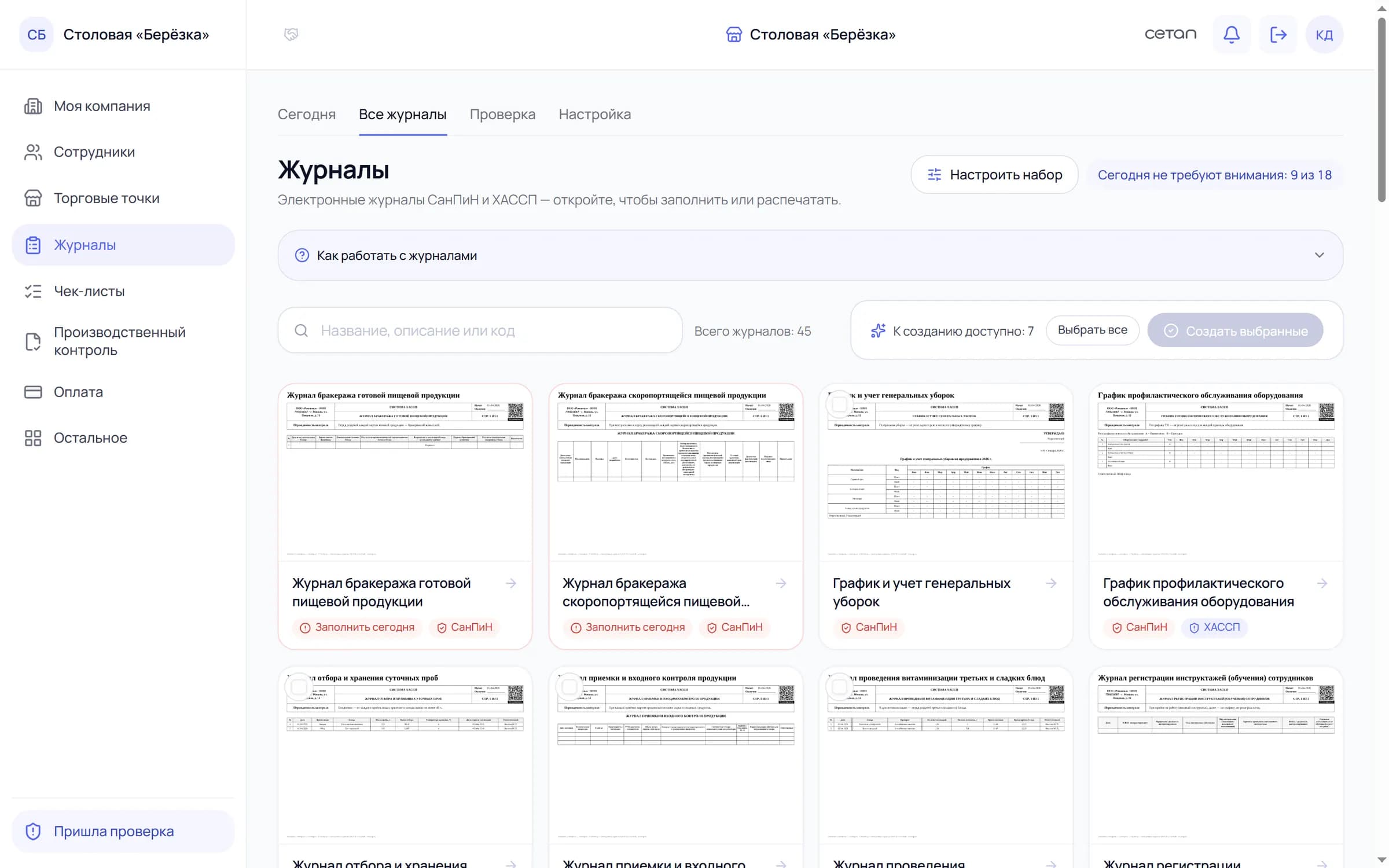 Все журналы точки